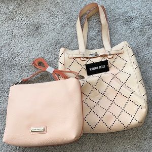 NWT STEVE MADDEN TOTE BAG AND CROSSBODY BAG BLUSH